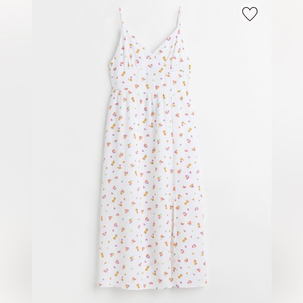 H&M floral midi crepes dress